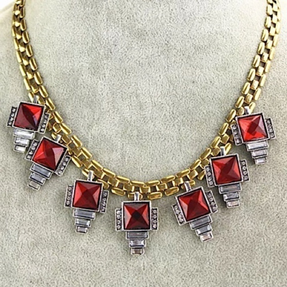 Red and Gold Necklace #303